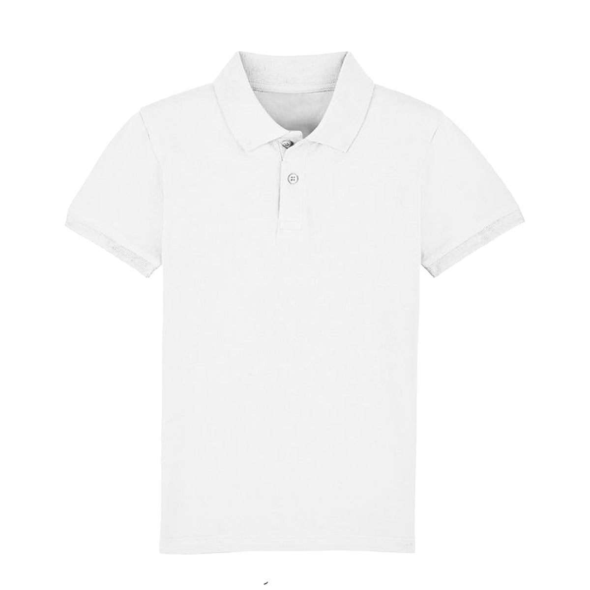 White - Front - Casual Classic Childrens-Kids Polo