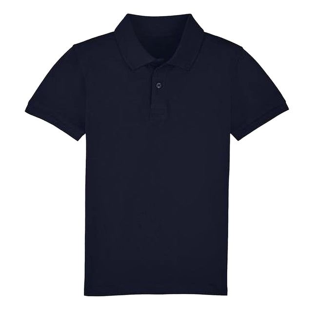 Navy - Front - Casual Classic Childrens-Kids Polo