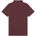 Maroon - Back - Casual Classic Womens-Ladies Polo
