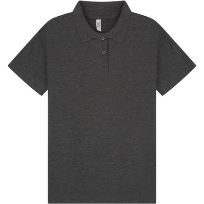 Dark Heather - Front - Casual Classic Womens-Ladies Polo