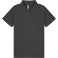Dark Heather - Front - Casual Classic Womens-Ladies Polo