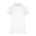 White - Front - Casual Classic Womens-Ladies Polo