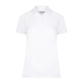 White - Front - Casual Classic Womens-Ladies Polo