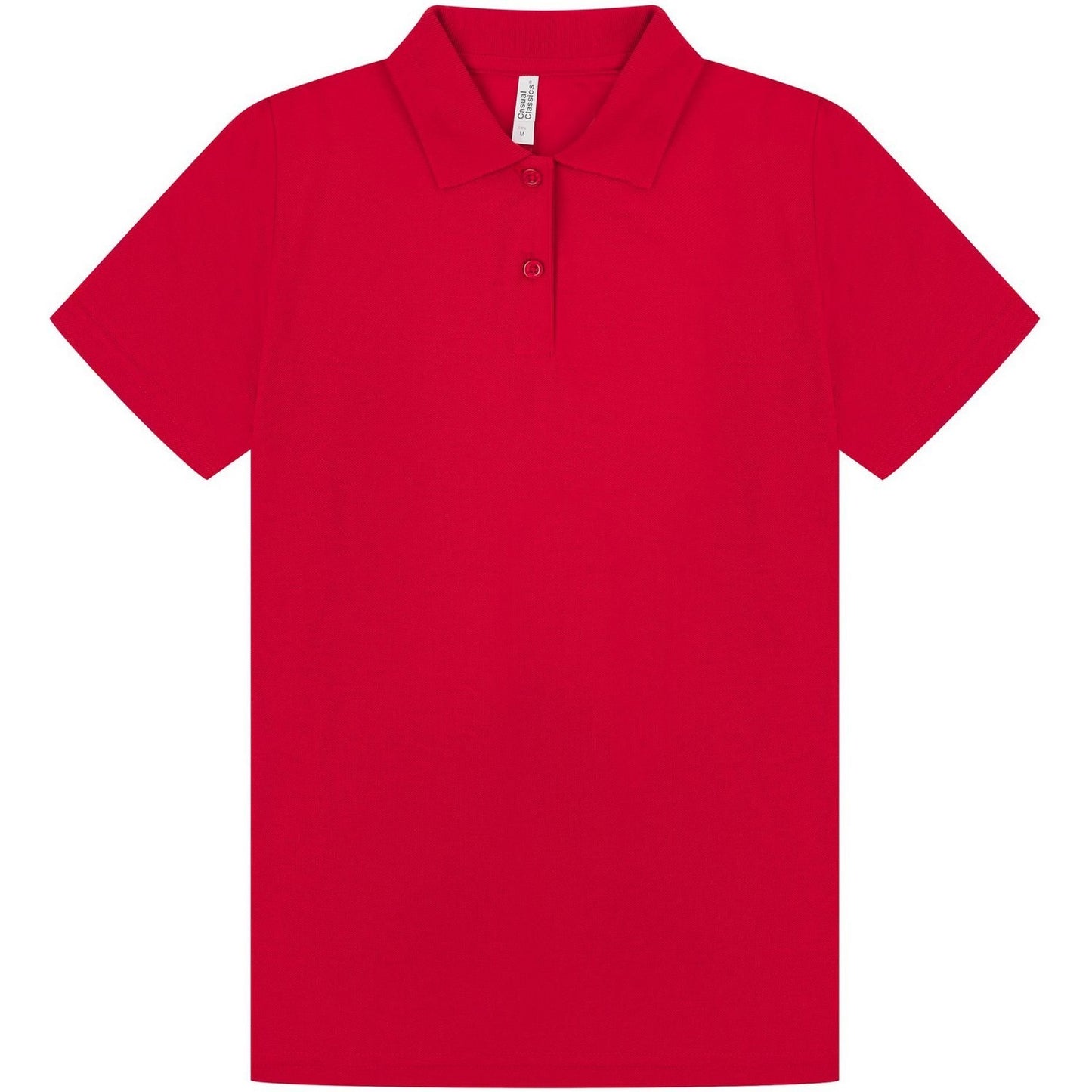 Red - Front - Casual Classic Womens-Ladies Polo