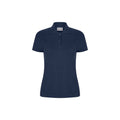 Navy - Front - Casual Classic Womens-Ladies Polo