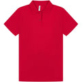 Red - Front - Casual Classic Womens-Ladies Polo