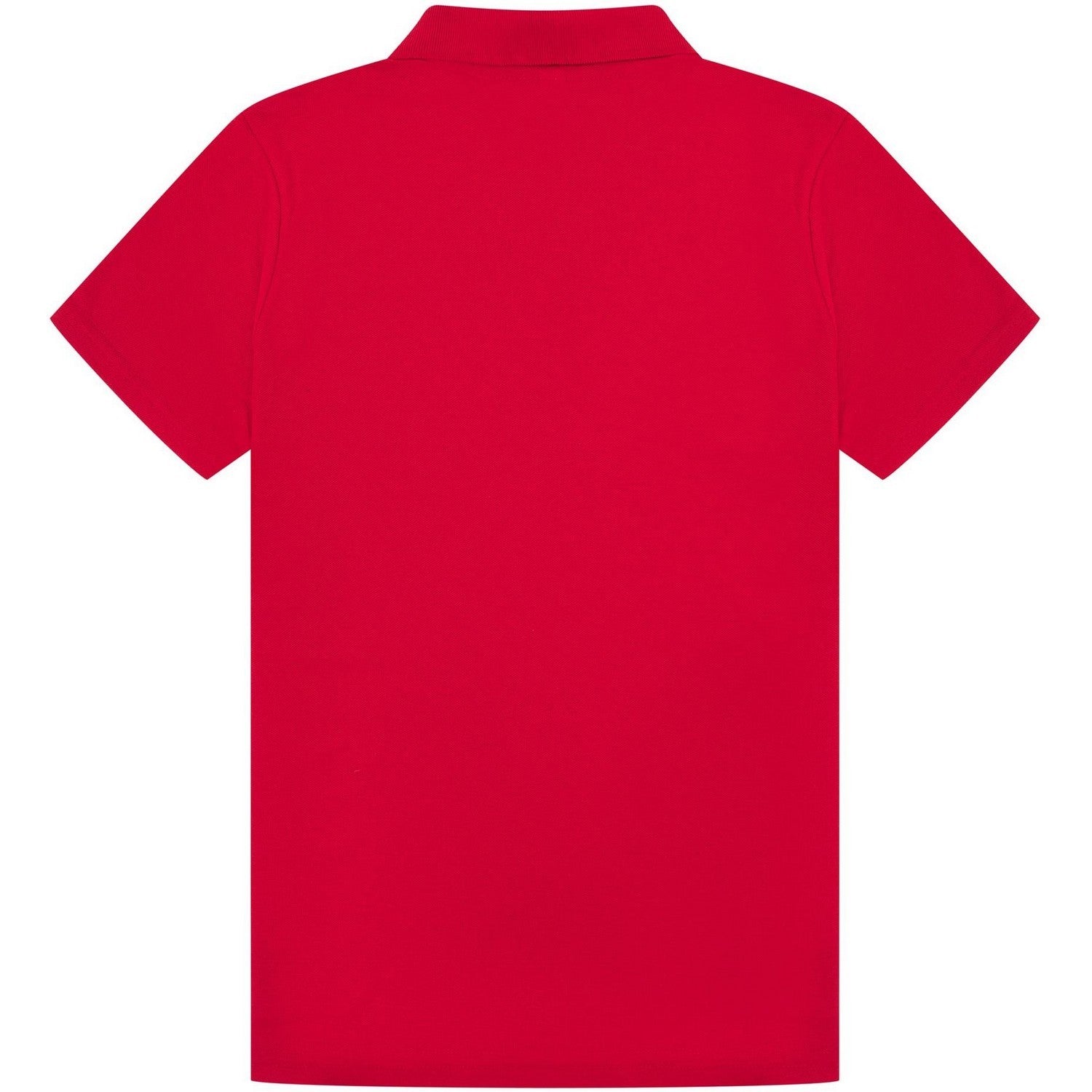 Red - Back - Casual Classic Womens-Ladies Polo