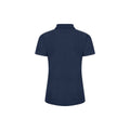 Navy - Side - Casual Classic Womens-Ladies Polo