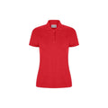 Red - Front - Casual Classic Womens-Ladies Polo