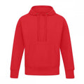 Red - Front - Casual Classic Mens Pullover Hood