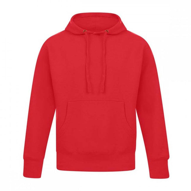 Red - Front - Casual Classic Mens Pullover Hood