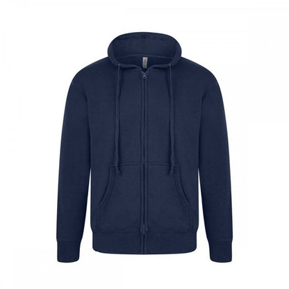 Navy - Front - Casual Classic Mens Zip Hood