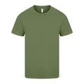 Military Green - Front - Casual Classic Mens Ringspun Tee