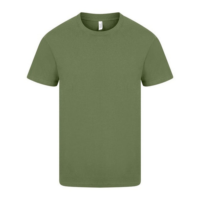 Military Green - Front - Casual Classic Mens Ringspun Tee