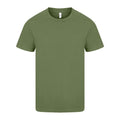 Military Green - Front - Casual Classic Mens Ringspun Tee