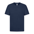 Navy - Front - Casual Classic Mens Ringspun Tee