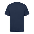 Navy - Side - Casual Classic Mens Ringspun Tee