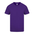 Purple - Front - Casual Classic Mens Ringspun Tee