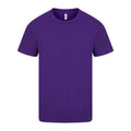 Purple - Front - Casual Classic Mens Ringspun Tee