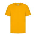 Yellow - Front - Casual Classic Mens Ringspun Tee