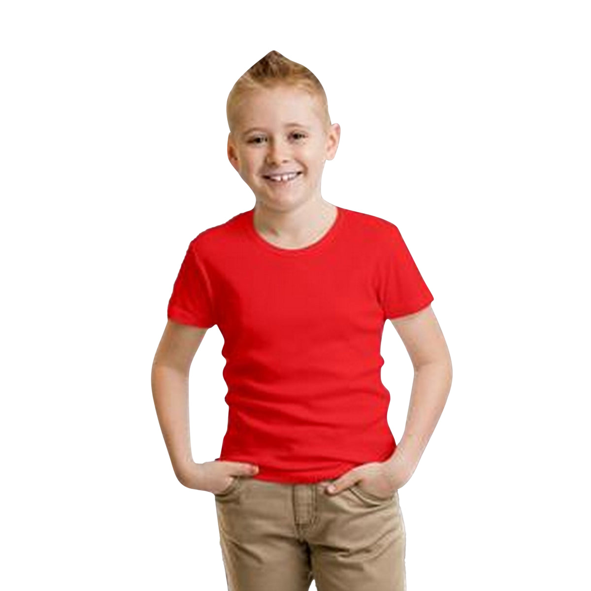 Red - Side - Casual Classic  Childrens-Kids Ringspun Tee