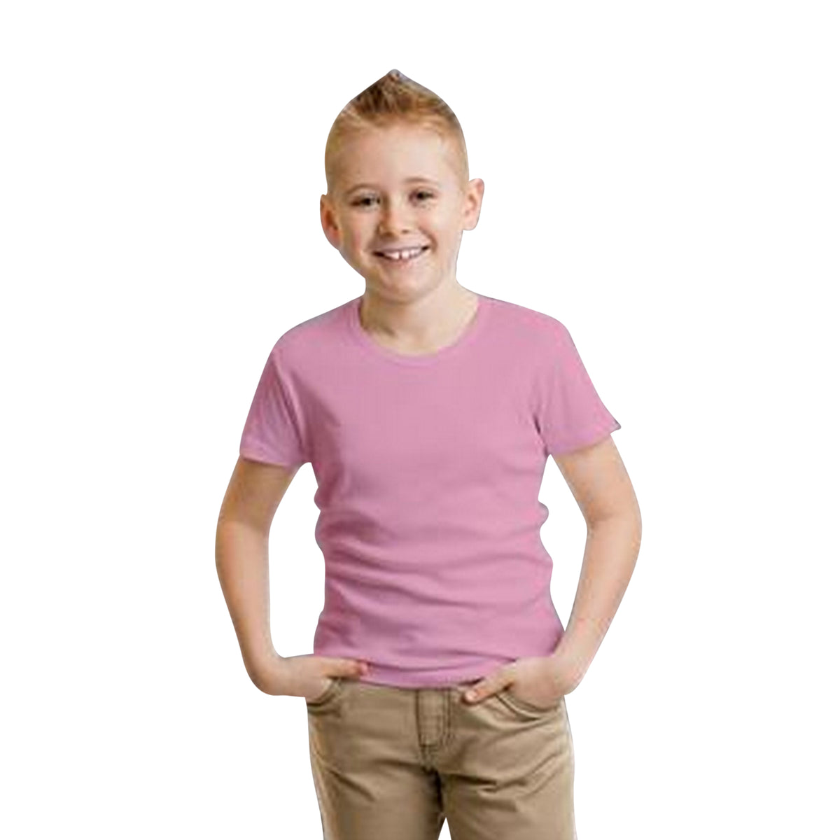 Light Pink - Back - Casual Classic  Childrens-Kids Ringspun Tee