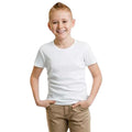 White - Front - Casual Classic  Childrens-Kids Ringspun Tee