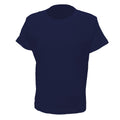 Navy - Front - Casual Classic  Childrens-Kids Ringspun Tee
