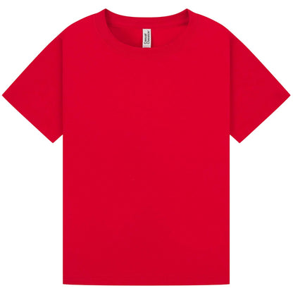 Red - Front - Casual Classic  Childrens-Kids Ringspun Tee