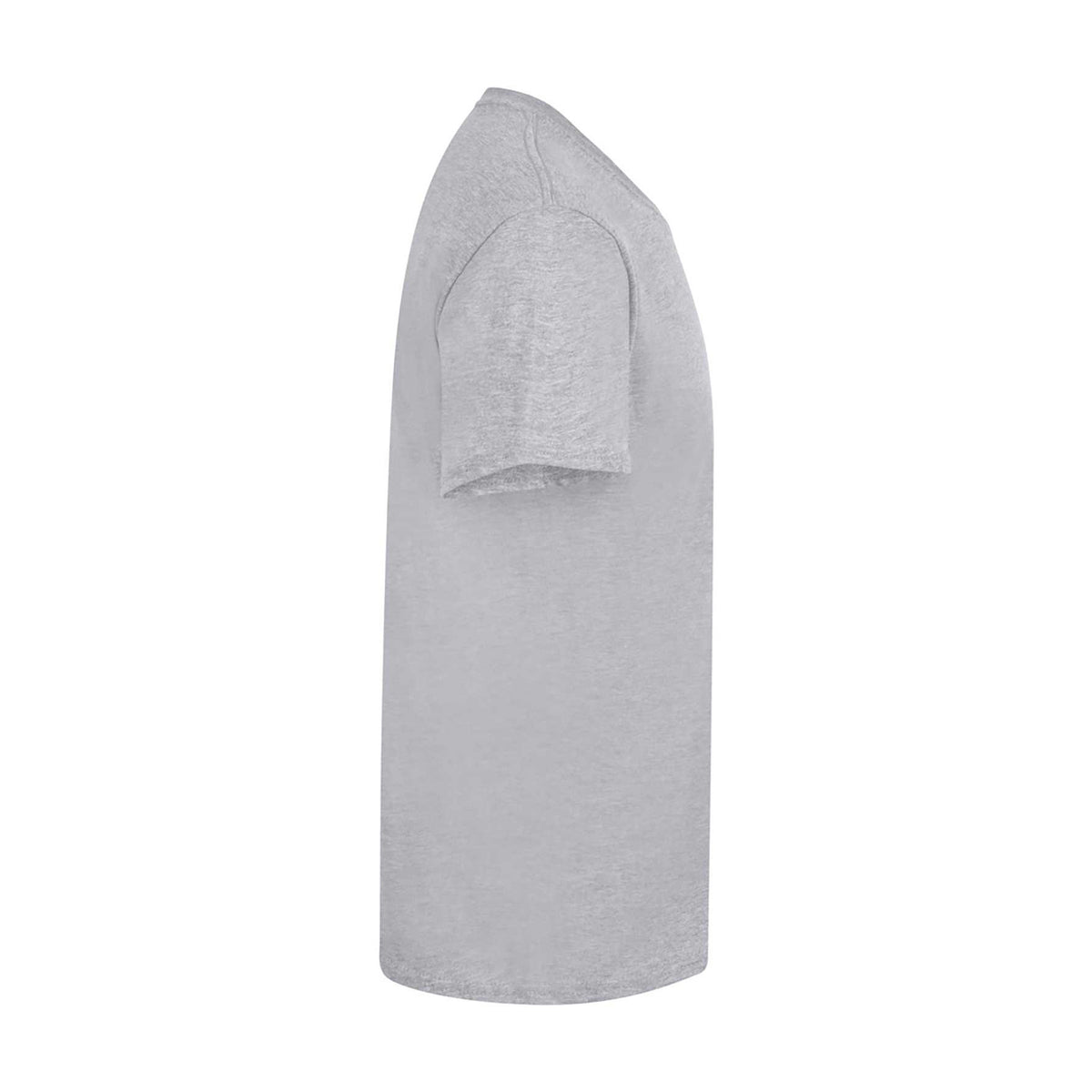 Heather Grey - Side - Casual Classics Mens Premium Ringspun Tee