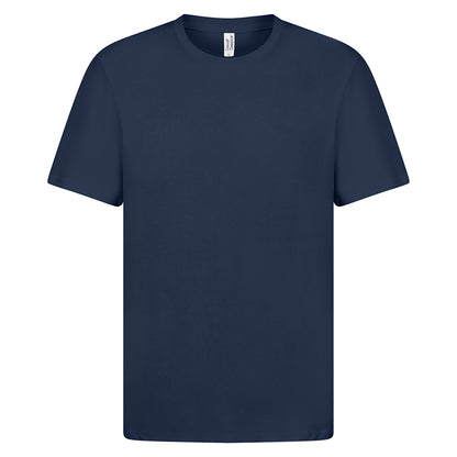 Navy - Front - Casual Classics Mens Premium Ringspun Tee
