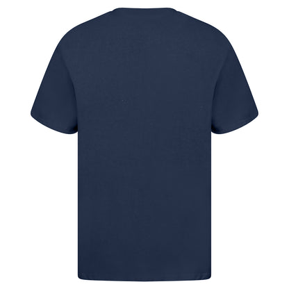 Navy - Back - Casual Classics Mens Premium Ringspun Tee