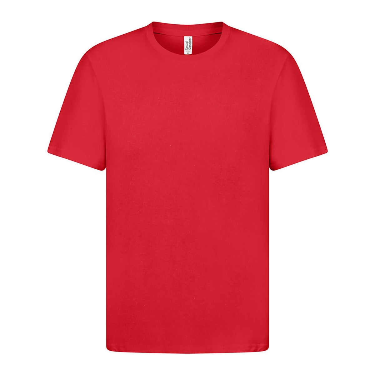 Red - Front - Casual Classics Mens Premium Ringspun Tee