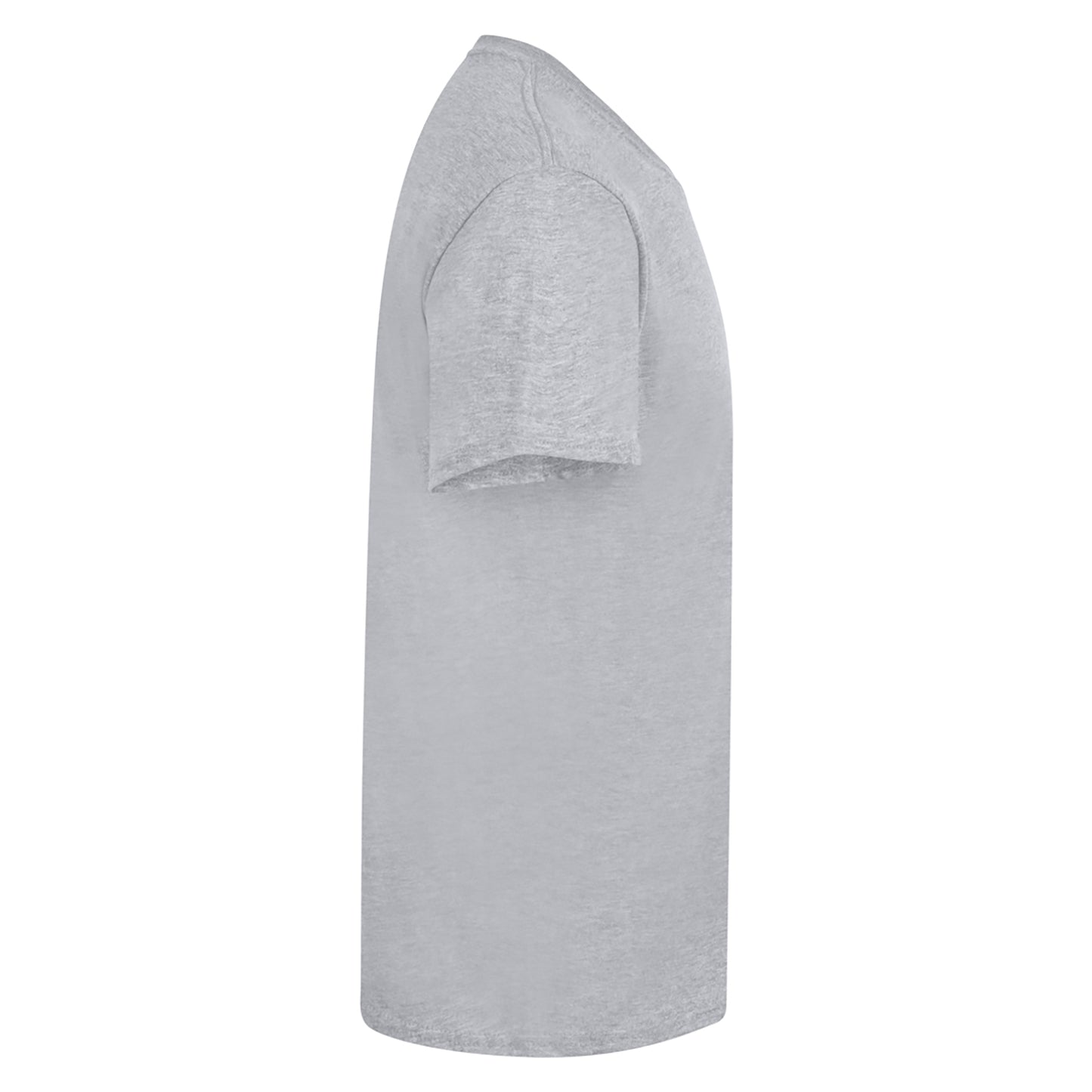 Heather Grey - Side - Casual Classics Mens Premium Ringspun Tee