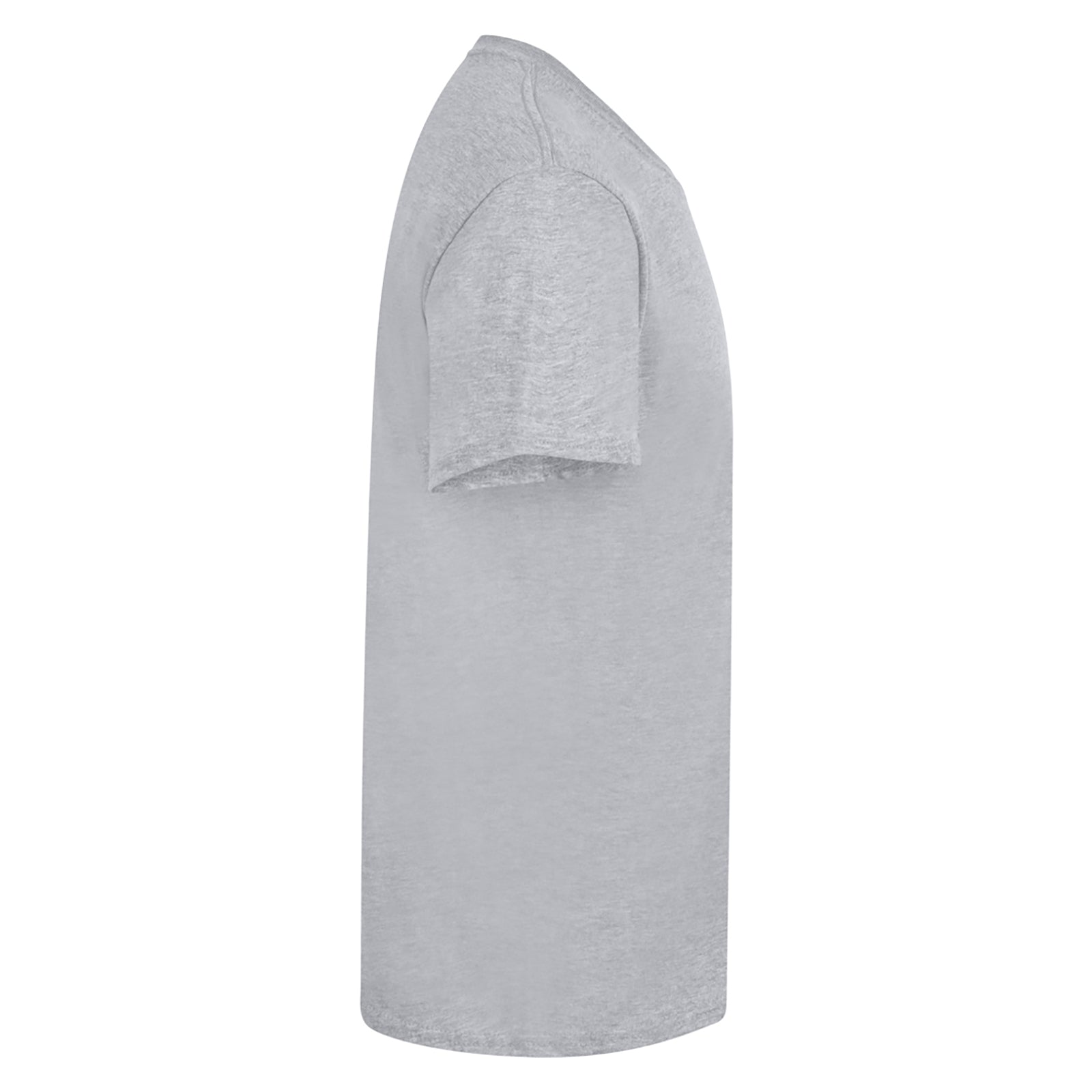 Heather Grey - Side - Casual Classics Mens Premium Ringspun Tee