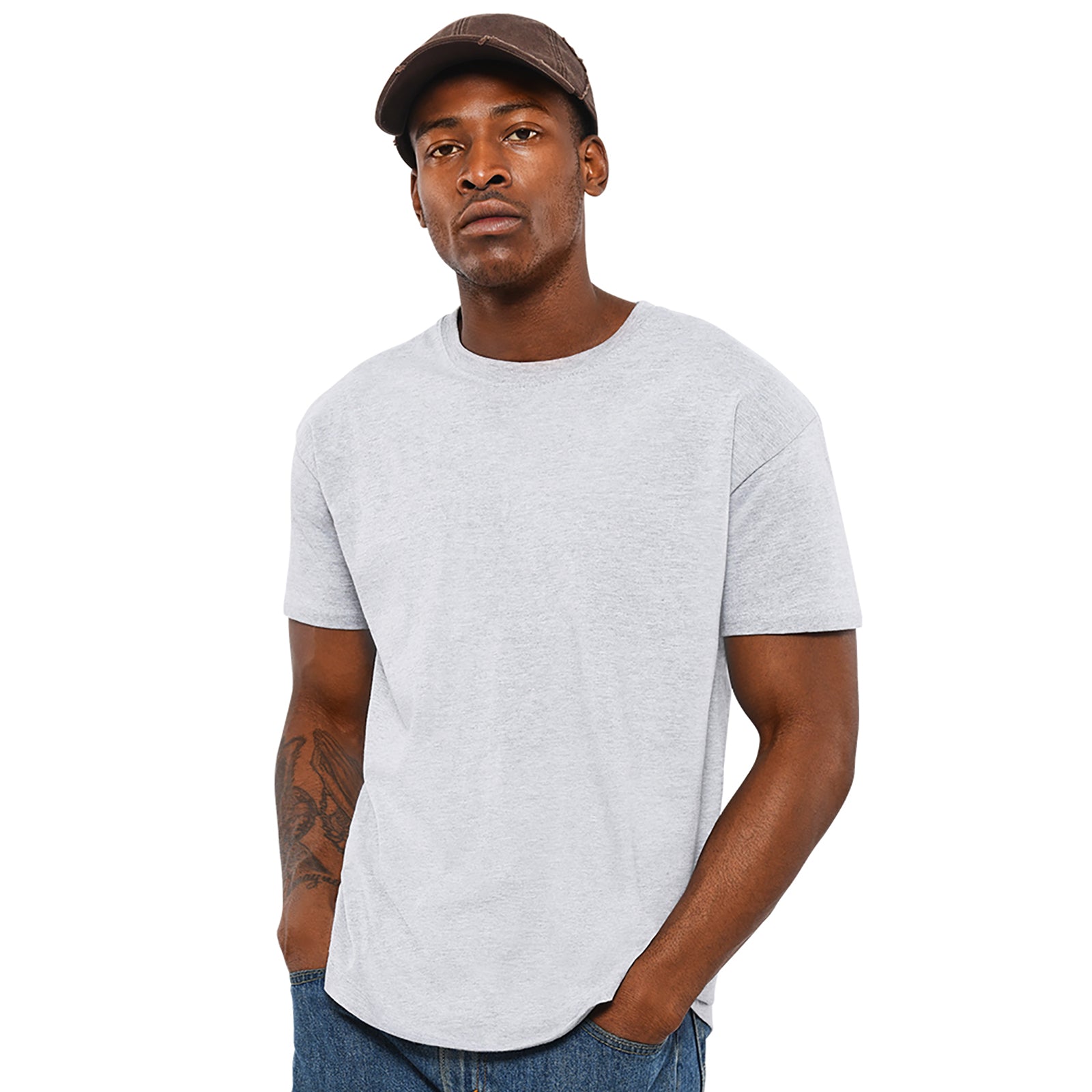Heather Grey - Lifestyle - Casual Classics Mens Premium Ringspun Tee