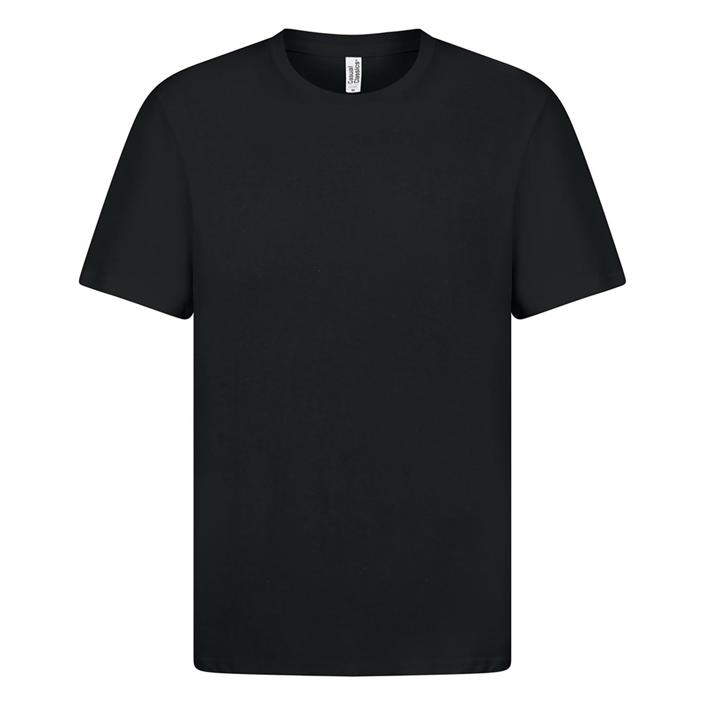 Black - Front - Casual Classics Mens Premium Ringspun Tee