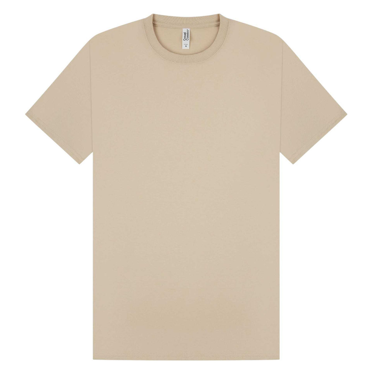 Sand - Front - Casual Classics Mens Premium Ringspun Tee
