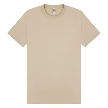 Sand - Front - Casual Classics Mens Premium Ringspun Tee