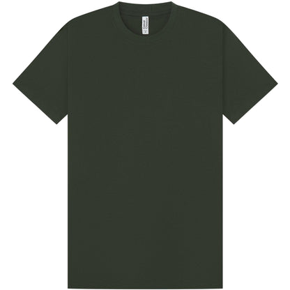 Forest Green - Front - Casual Classics Mens Premium Ringspun Tee