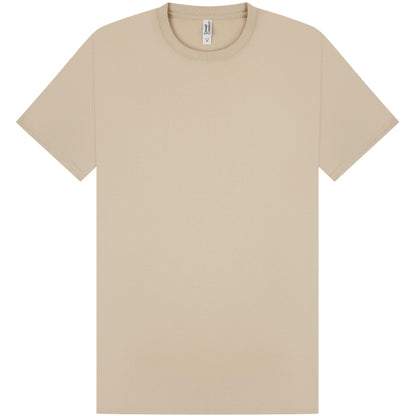 Sand - Front - Casual Classics Mens Premium Ringspun Tee