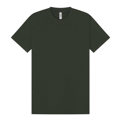 Forest Green - Front - Casual Classics Mens Premium Ringspun Tee