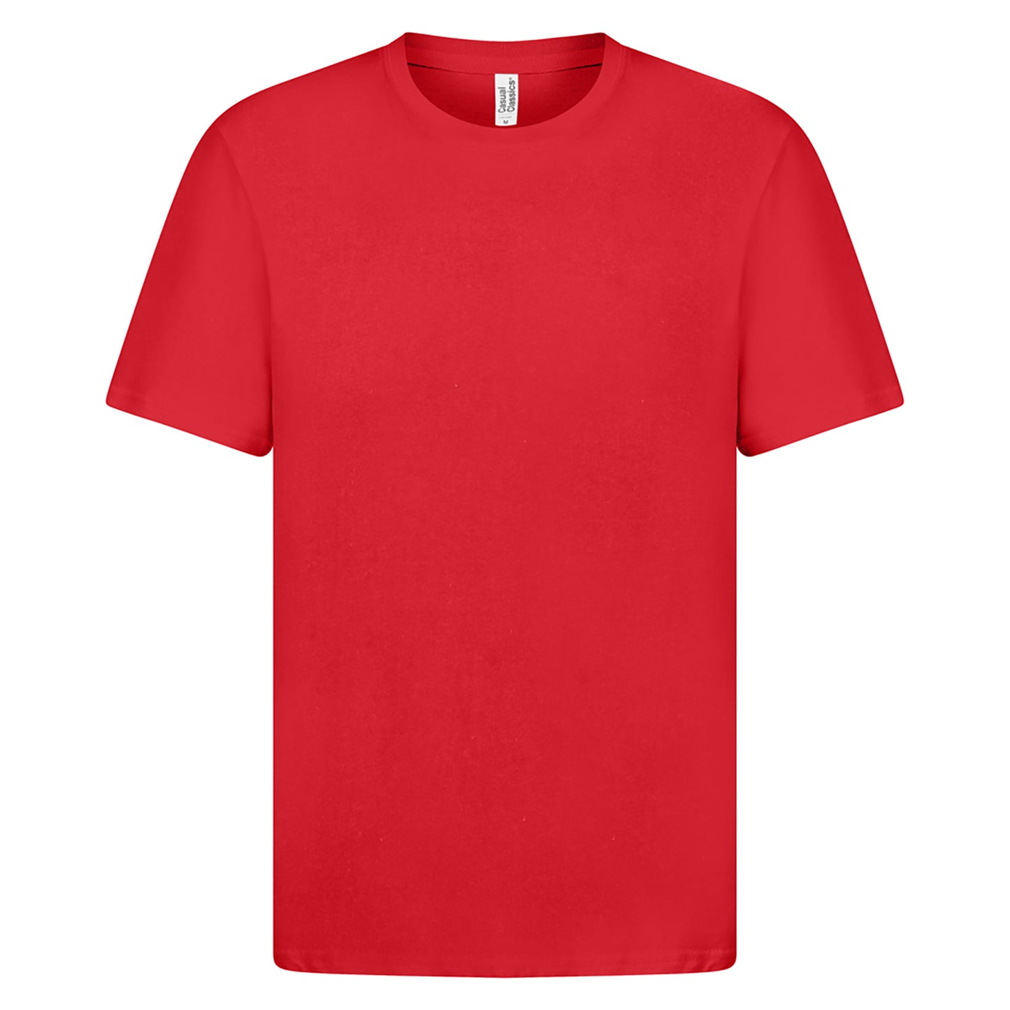 Red - Front - Casual Classics Mens Premium Ringspun Tee