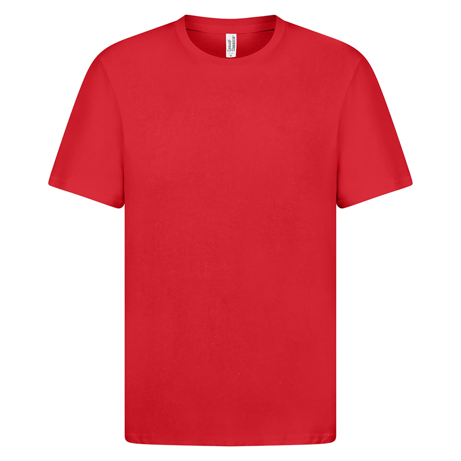 Red - Front - Casual Classics Mens Premium Ringspun Tee