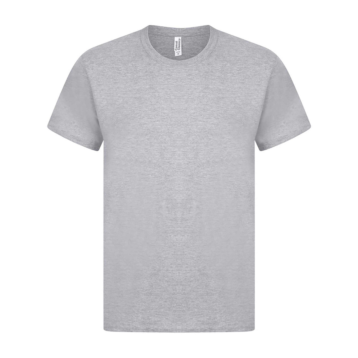 Heather Grey - Front - Casual Classics Mens Premium Ringspun Tee