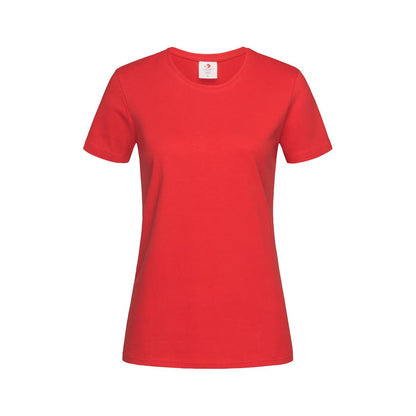 Scarlet Red - Front - Stedman Womens-Ladies Comfort Tee