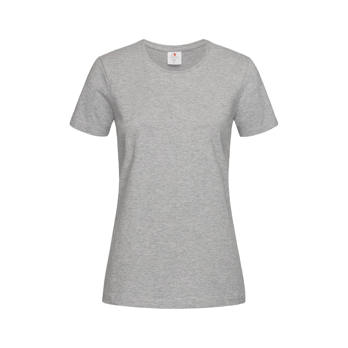 Heather Grey - Front - Stedman Womens-Ladies Comfort Tee