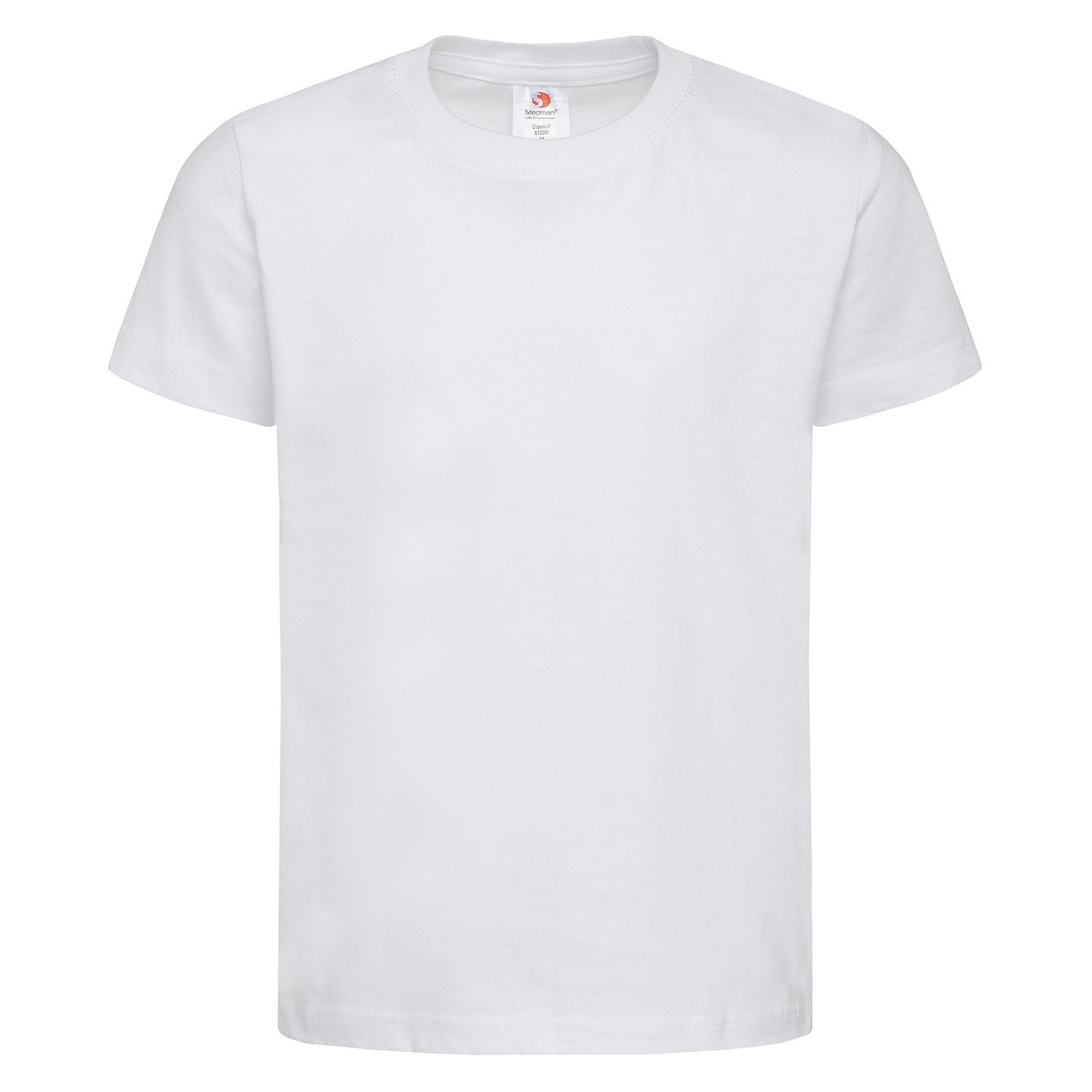 White - Front - Stedman Childrens-Kids Classic Tee
