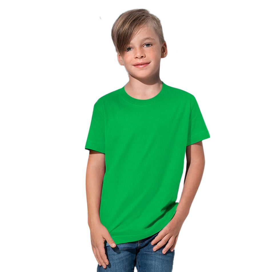 Kelly Green - Back - Stedman Childrens-Kids Classic Tee