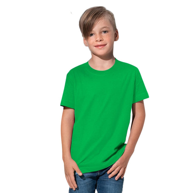 Kelly Green - Back - Stedman Childrens-Kids Classic Tee